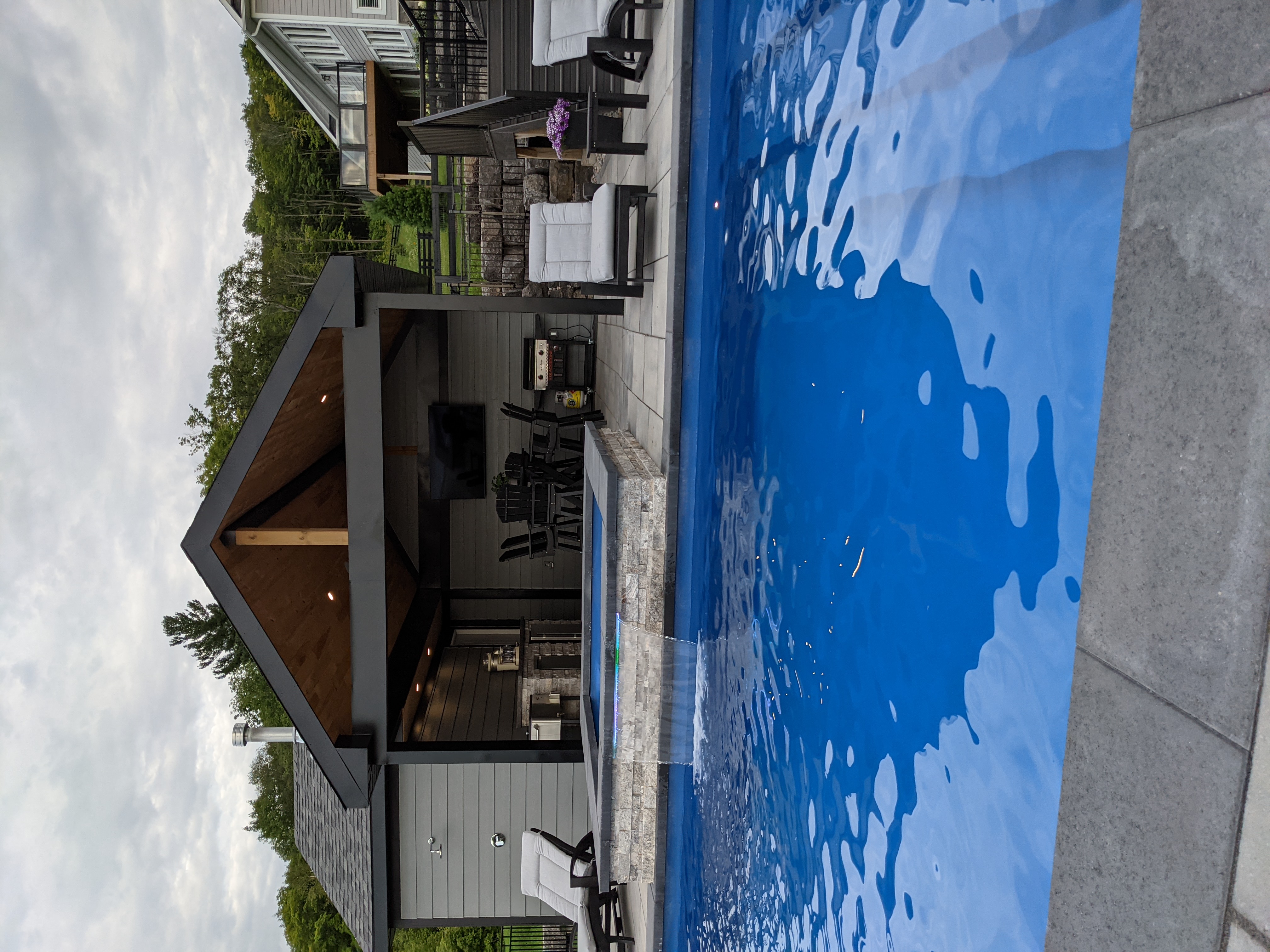 Pool cabana built in Braestone Estates Oro, Medonte